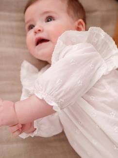 Bebé 0-36 meses-Blusa bordada de mangas compridas, para recém-nascido