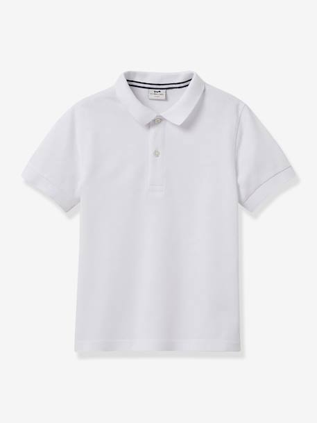 Polo da CYRILLUS, em algodão bio, para menino branco 