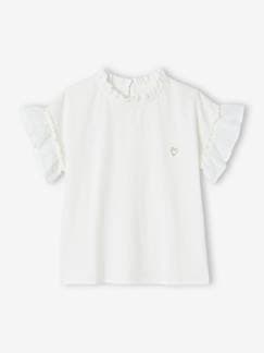 Blusa bimatéria, para menina