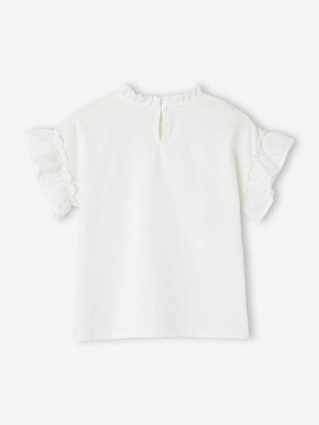 Blusa bimatéria, para menina cru 