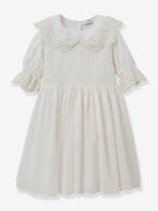 Vestido de cerimónia, Adeline da CYRILLUS, para menina branco 