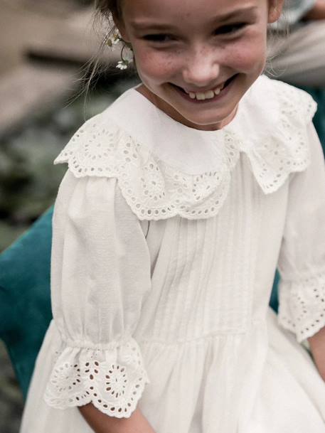 Vestido de cerimónia, Adeline da CYRILLUS, para menina branco 