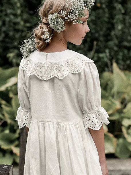 Vestido de cerimónia, Adeline da CYRILLUS, para menina branco 