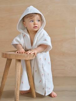 -Poncho de banho para bebé, personalizável, com algodão reciclado, tema GIVERNY
