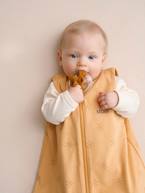 Saco de bebé personalizável, especial verão, essentiels, com abertura central, BALI amarelo estampado+estampado rosa+verde estampado 