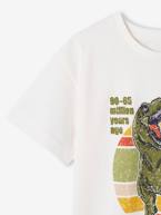 T-shirt dinossauro, para menino cru 