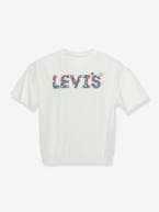 T-shirt Meet and greet Floral da Levi's®, em algodão bio, para criança bege 