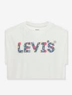 T-shirt Meet and greet Floral da Levi's®, em algodão bio, para criança bege 