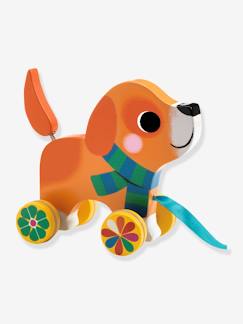 Brinquedos-Primeira idade-Lou, o cão em madeira para puxar - DJECO
