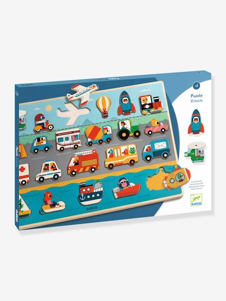 Puzzle Vroom, em madeira - DJECO multicolor 