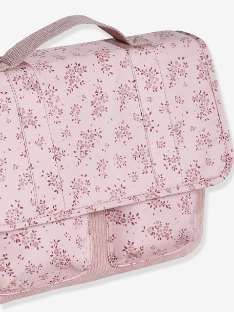 Mochila tipo pasta, especial infantário, 'mix flowers', para menina rosado 