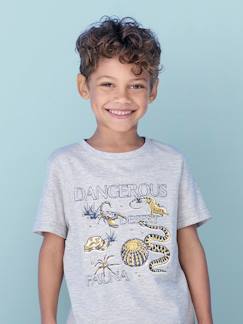 Menino 2-14 anos-T-shirt Basics com animais, para menino