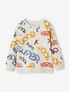 Menino 2-14 anos-Camisola estilo sweat, estampada, para menino