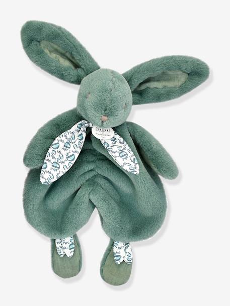 Boneco-doudou coelho - DOUDOU ET COMPAGNIE bege-areia+rosa+verde-salva 