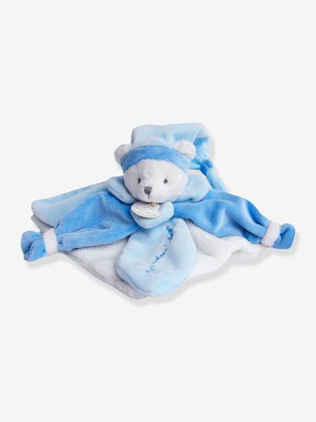 Boneco-doudou urso, 24 cm Collector - DOUDOU ET COMPAGNIE azul+rosa+toupeira 