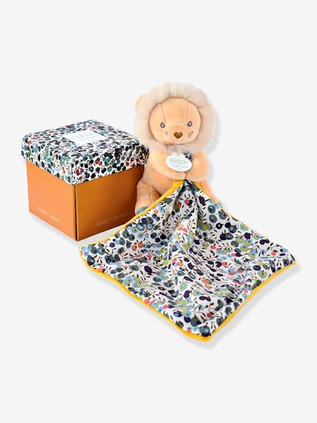 Boneco-doudou 12 cm, boh'aim - DOUDOU ET COMPAGNIE amarelo+azul+rosa 