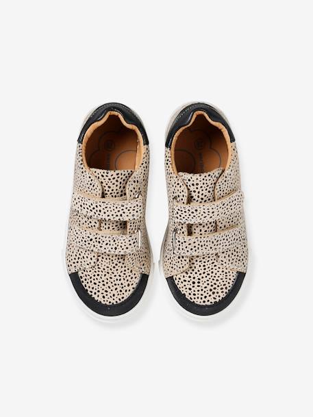 Sapatilhas leopardo, para menina bege estampado 