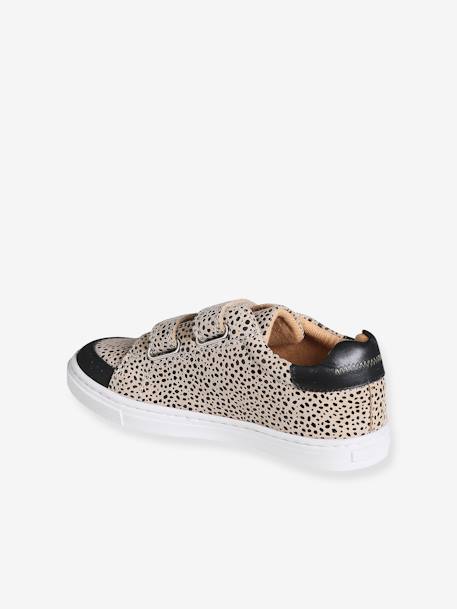 Sapatilhas leopardo, para menina bege estampado 