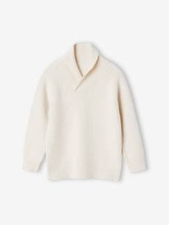 Menino 2-14 anos-Camisolas, casacos de malha, sweats-Camisolas malha-Camisola com gola subida cruzada, para menino