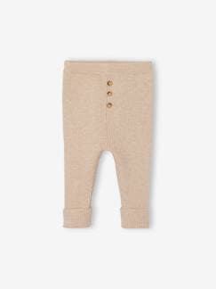 Bebé 0-36 meses-Calças, jeans-Leggings evolutivas em tricot, para bebé