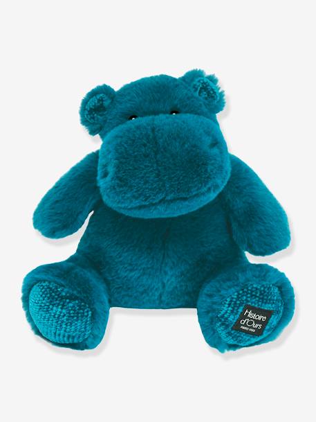 Peluche hipopótamo - HISTOIRE D'OURS azul-medio+bege-areia+rosado 