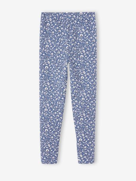 Leggings estampadas, para menina azul estampado+bege+rosado 