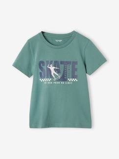 Menino 2-14 anos-T-shirts, polos-T-shirts-T-shirt Basics, motivo à frente, para menino