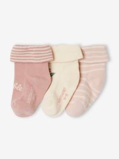 Bebé 0-36 meses-Meias, collants-Lote de 2 pares de meias "adorable", para bebé menina