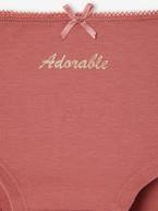 Lote de 7 shorties 'Adorable', para menina rosa 