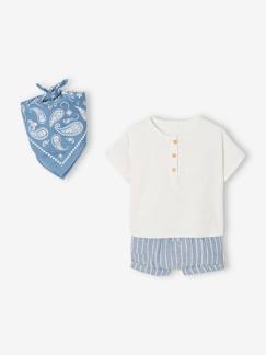 Toda a Seleção-Bebé 0-36 meses-Conjuntos-Conjunto camisa + calções + lenço, para bebé