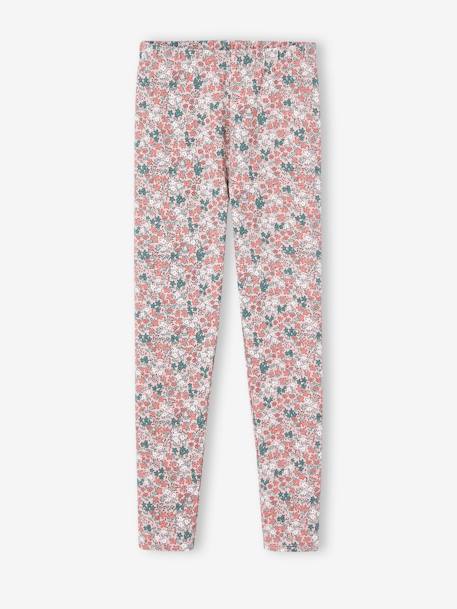 Leggings estampadas, para menina azul estampado+bege+rosado 