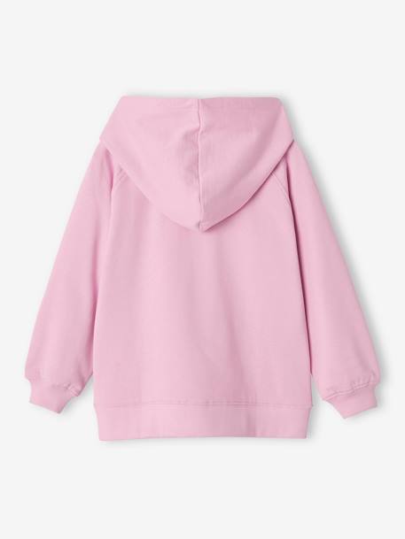 Sweat comprida com capuz, para menina malva 