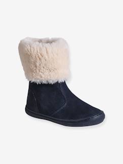 Calçado-Calçado menina (23-38)-Botins-Botas de cano subido, em imitação pelinho, para menina