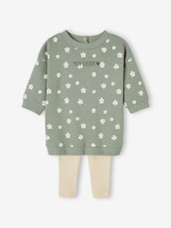 Personalizáveis-Bebé 0-36 meses-Conjunto vestido + leggings para personalizar, para bebé