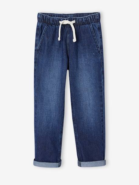 Jeans largos, fáceis de vestir, para menino ganga brut+stone 