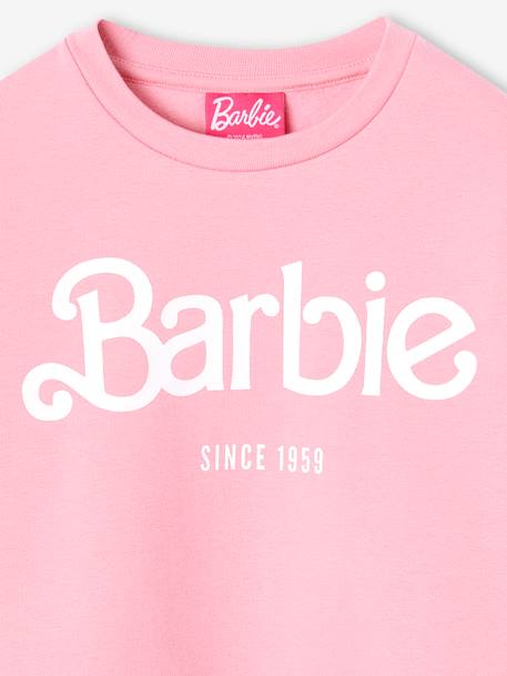 Sweat Barbie®, em moletão rosa-bombom 