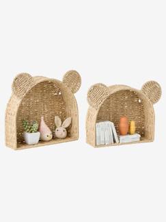 Têxtil-lar e Decoração-Decoração-Lote de 2 prateleiras, urso