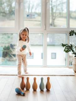 Brinquedos-Primeira idade-Jogo de bowling, em cortiça - KORKO