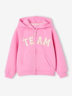 Menina 2-14 anos-Roupa de desporto-Casaco desportivo com fecho e capuz "Team", para menina