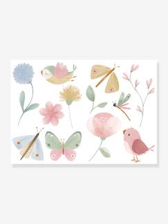 -Autocolante de parede - Flowers & Butterflies - LITTLE DUTCH