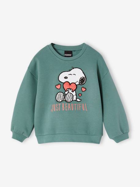 Sweat Snoopy Peanuts®, para criança verde-esmeralda 
