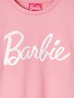 Camisola Barbie, motivos com lantejoulas reversíveis, para menina rosa-bombom 