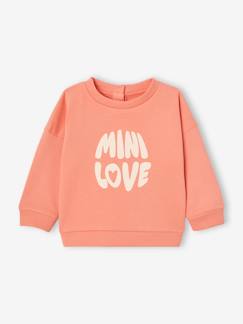 Bebé 0-36 meses-Camisolas, casacos de malha, sweats-Sweatshirts -Sweat-shirt Basics com molas de pressão atrás, para bebé