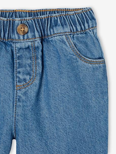 Jeans largos, fáceis de vestir, para menino stone 