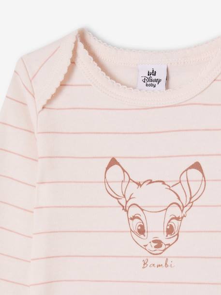 Lote de 2 bodies Bambi da Disney®, para bebé rosa 