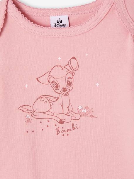 Lote de 2 bodies Bambi da Disney®, para bebé rosa 