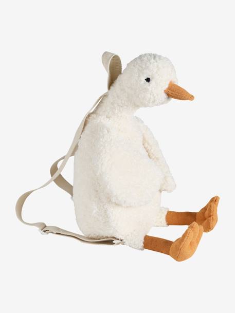 Mochila para arrumar o pijama, em forma de animal castanho+cru 