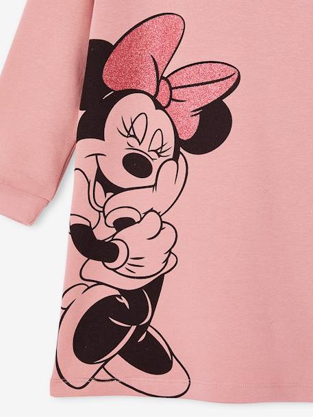 Vestido tipo sweat Minnie da Disney®, com capuz, para criança malva 