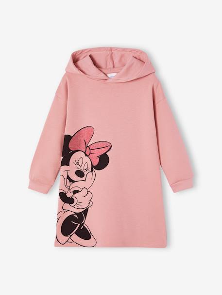 Vestido tipo sweat Minnie da Disney®, com capuz, para criança malva 