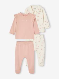 Bebé 0-36 meses-Pijamas, babygrows-Lote de 2 pijamas pássaros, em interlock, para bebé
